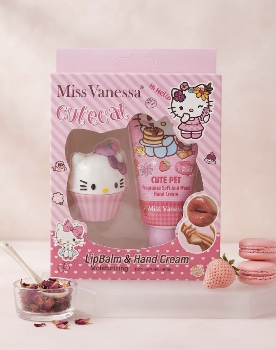 PACK CREMA DE MANOS + BRILLO HELLO KITTY