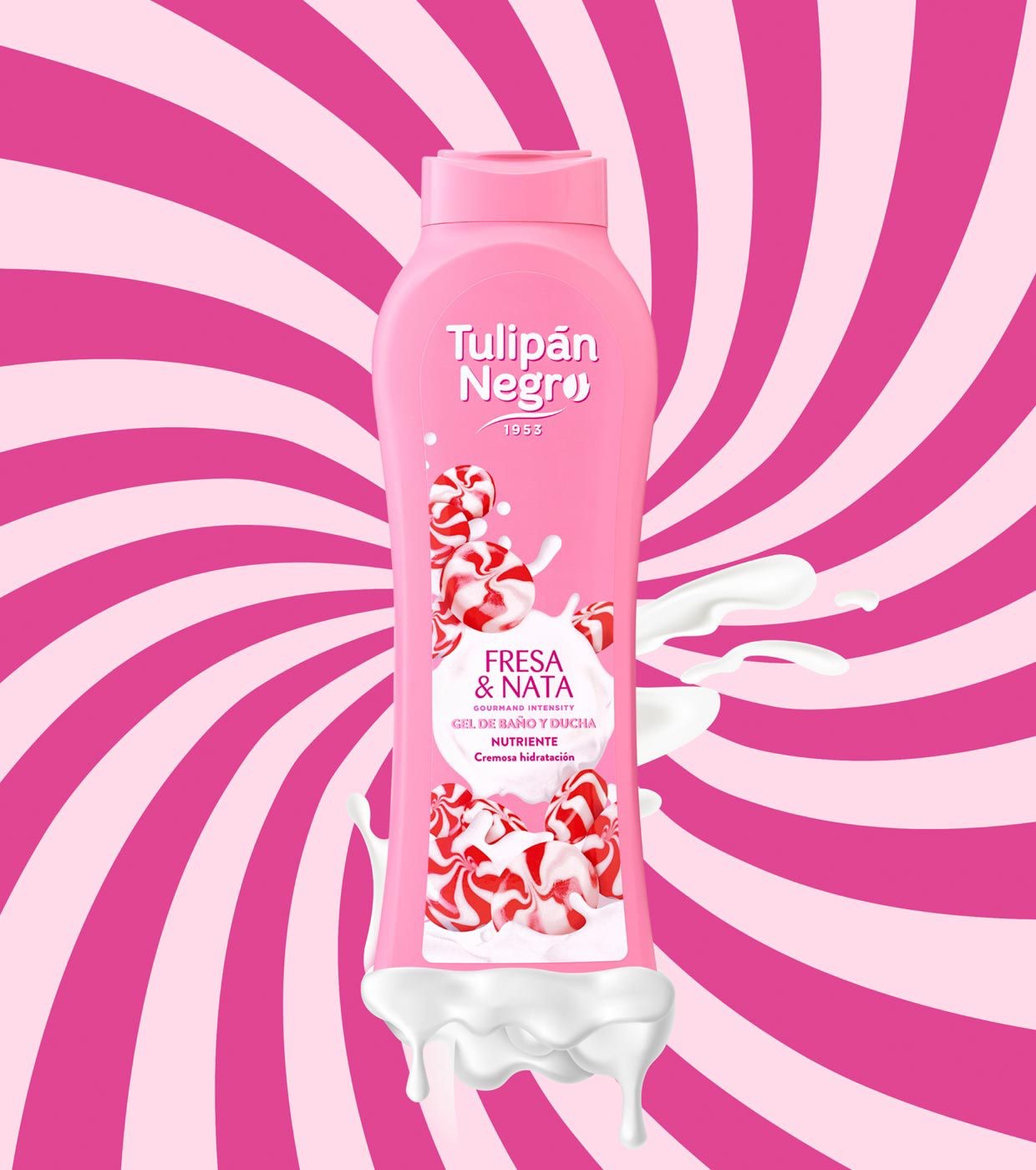GEL DE DUCHA TULIPÁN NEGRO FRESA &amp; NATA