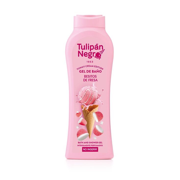 GEL DE BAÑO TULIPÁN NEGRO BESITOS DE FRESA