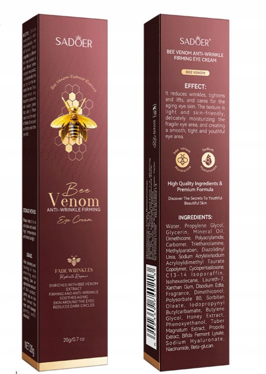 CONTORNO DE OJOS DE VENENO DE ABEJA