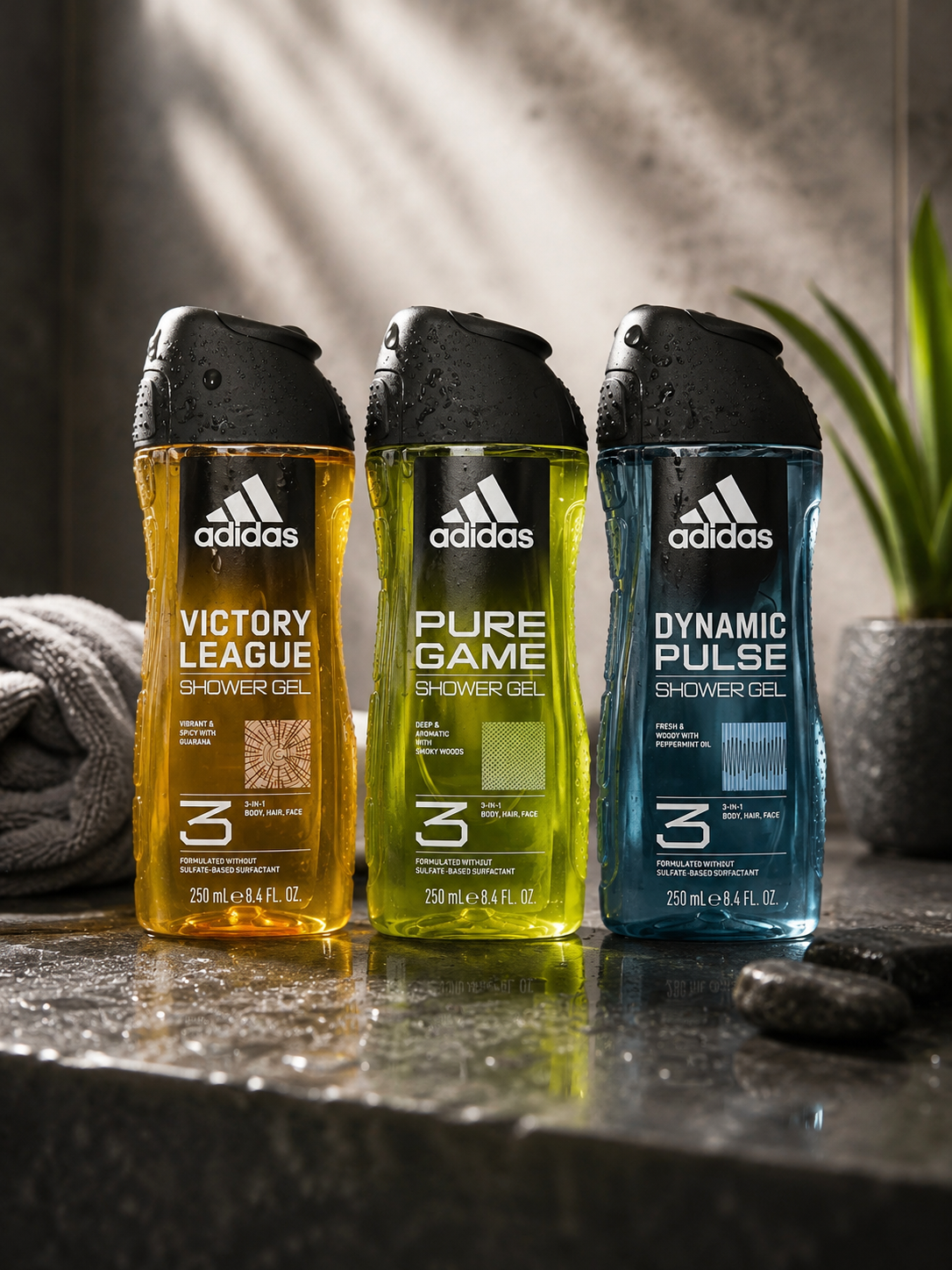 GEL DE DUCHA ADIDAS 3 EN 1