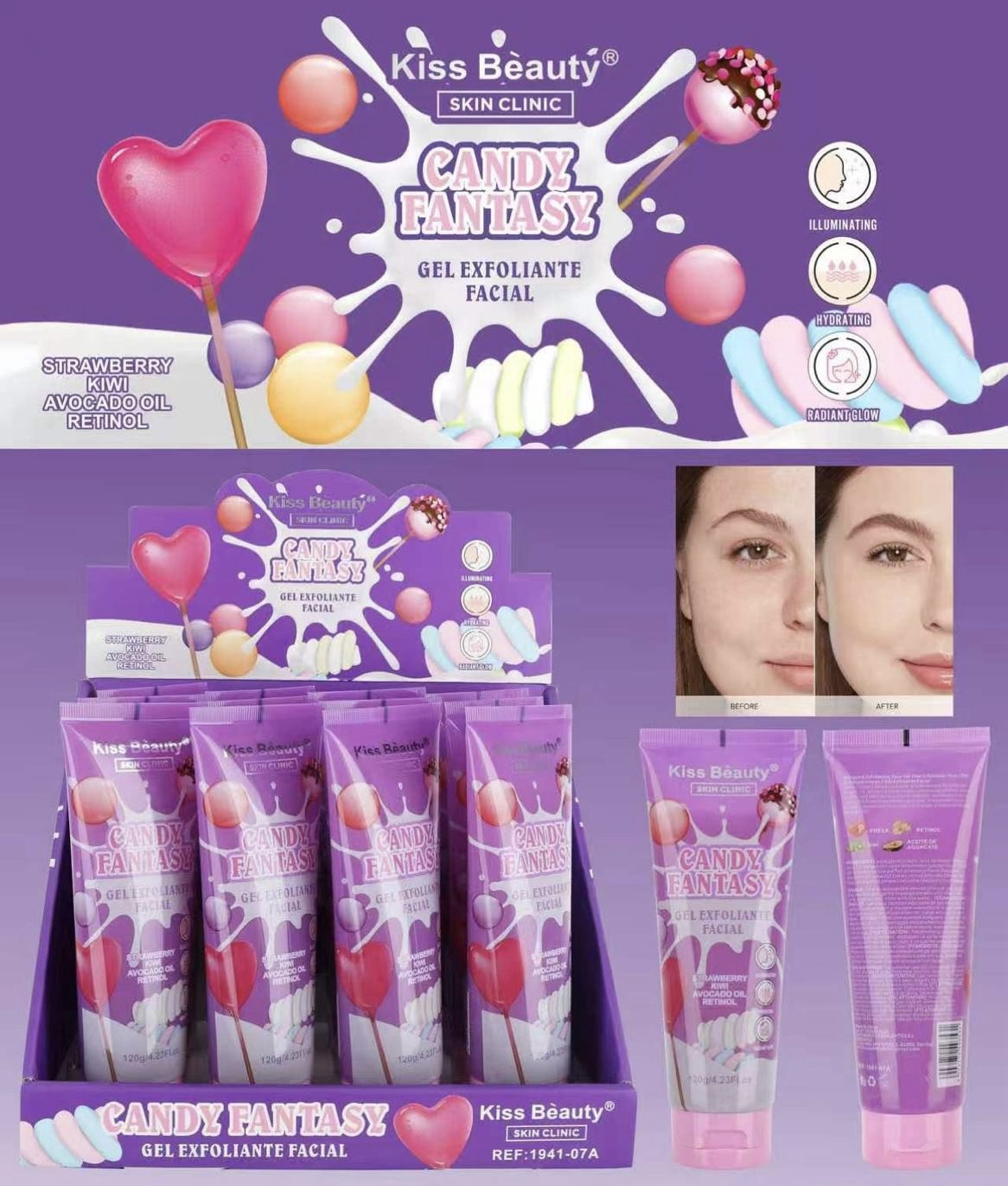 GEL EXFOLIANTE FACIAL CANDY FANTASY