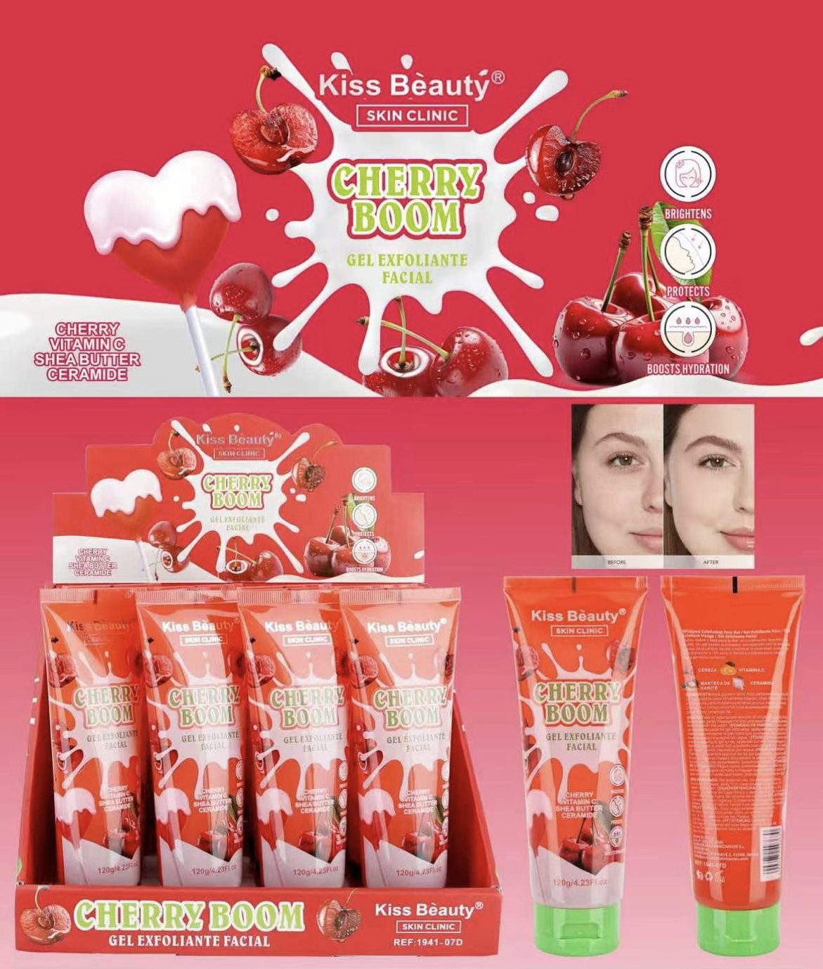GEL EXFOLIANTE FACIAL CHERRY BOOM