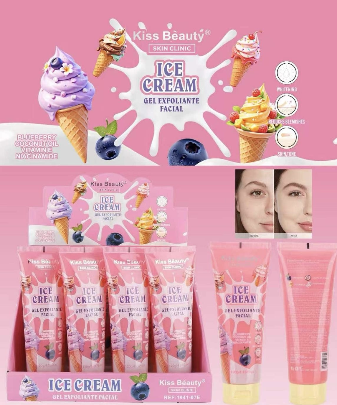 GEL EXFOLIANTE FACIAL ICE CREAM