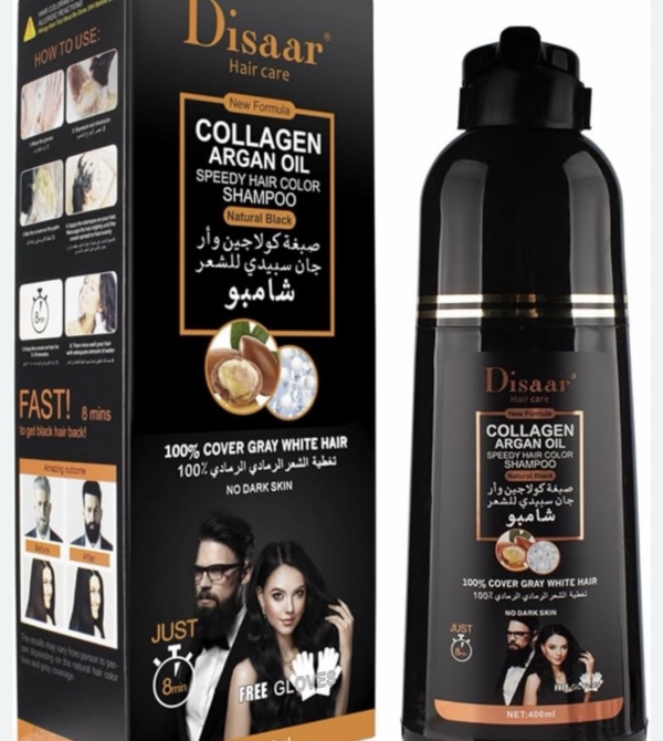 CHAMPU DE COLOR NEGRO