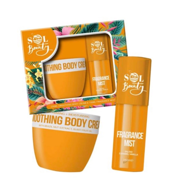 ESTUCHE BODY CREMA + BRUMA CORPORAL CARAMELO VAINILLA SALADO